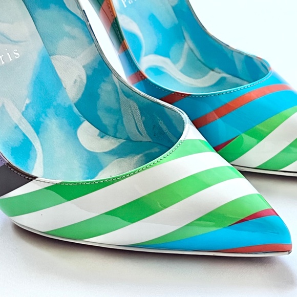 Christian Louboutin Shoes - Christian Louboutin Hot Chick 100 Pumps EU 37.5 | Pearlescent Patent 100mm